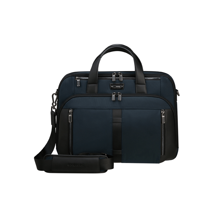 Samsonite Urban Eye Black Briefcase 15.6 in Blue Wheelers Luxury Gifts