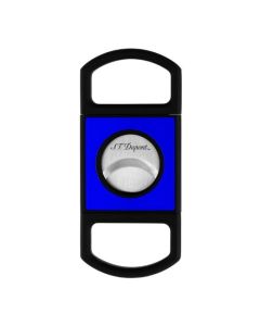 This Neon Blue Cigar Cutter by S.T. Dupont is great for cigar aficionados and has a glossy neon blue centre with contrasting matte black. 