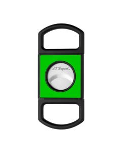This Neon Green Cigar Cutter by S.T. Dupont has a contrasting neon green centre with matte black edges.