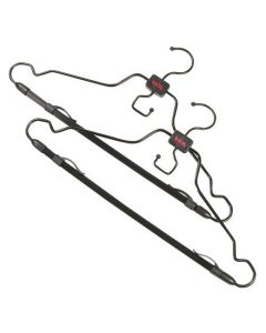 TUMI black set of two garment hangers.