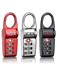 TUMI multi-coloured metal TSA locks in the Travel Accessory collection.