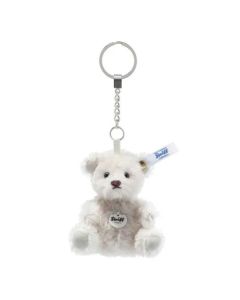 This Mini Lilac Mohair Teddy Bear Keyring by Steiff is perfect for attaching to your bag or keeping your keys safely together.