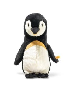 This Steiff Nala the Soft Plush Penguin, 34 cm is made out of soft plush with a synthetic filling that creates a fluffy and cuddly finish.