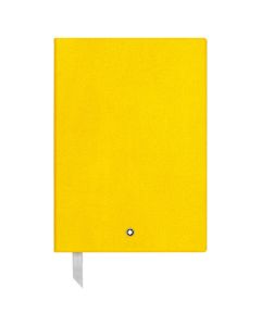 The Montblanc fine stationery yellow A5 lined notebook.