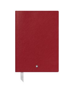 The Montblanc fine stationery red A5 lined notebook.