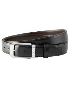 The Montblanc classic line black and brown reversible belt.