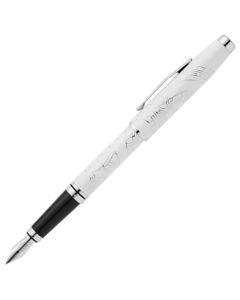 The Coventry 2025 Zodiac Year of the Snake Pearl White Lacquer Fountain Pen by Cross.
