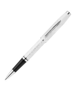 The Coventry 2025 Zodiac Year of the Snake Pearl White Lacquer Rollerball Pen by Cross.