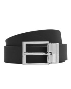 The Geppy Soft Reversible Black & Brown Leather Plaque & Pin Buckle Belt by BOSS.