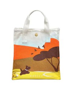 The On Safari Pecan Brown Small Open Top Canvas Grab Bag by Radley.
