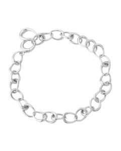This Georg Jensen Offspring Link Sterling Silver Bracelet makes a great statement piece and is quite chunky but simple.