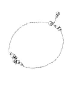 This Moonlight Grapes Sterling Silver Chain Bracelet by Georg Jensen looks great worn on its own or layered with other bracelets.