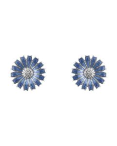 Georg Jensen's Sterling Silver Blue Daisy Stud Earrings are great for everyday and can be paired with a necklace or bracelet from the Daisy range or worn on their own.