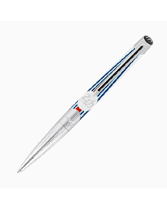 This S. T. Dupont 24 Heures du Mans Défi Millenium Ballpoint Pen features the 24hrs emblem on the barrel with the S. T. Dupont brand logo on the top.