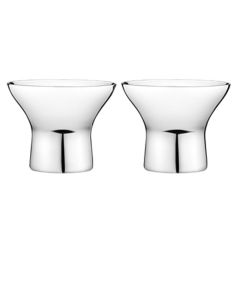 The Georg Jensen Alfredo stainless steel pack of two egg cups.