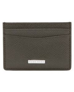 The Hugo Boss dark green 4CC Signature card case.