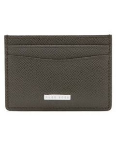 The Hugo Boss dark green 4CC Signature card case.