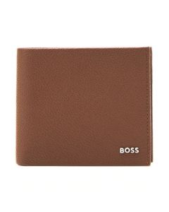 Highway Brown Grained Leather 8CC Wallet