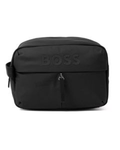 Stormy Black Wash Bag with Raised Logo
