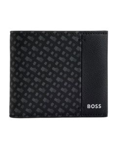 Zair Monogram Faux Leather 8CC Wallet