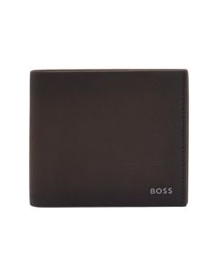 Crosstown Grained Leather Brown 4CC Coin Wallet