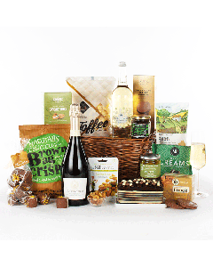 The Indulgence Hamper comes with sweet and savoury snacks.