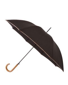 This Paul Smith umbrella comes with a light brown wooden handle.