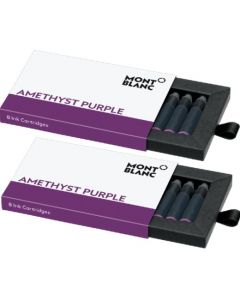 These are the Montblanc Amethyst Purple Ink Cartridges. 