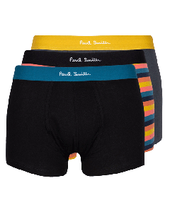 These Artist Stripe Organic Cotton Boxer Shorts Set by Paul smith all have contrasting waistbands.