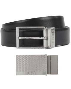 This is the BOSS Reversible Monogram Plaque and Pin Buckle Belt.