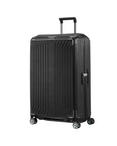Samsonite's Lite-Box Spinner Black Suitcase, 75 cm is in a large size but also comes in various sizes that are stocked on our website and in-store.