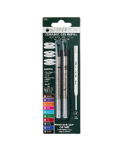 This Fine Point Ceramic Gel Ballpoint Black Refill x2, Monteverde fits many parker style ballpoint pens. 