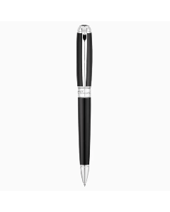 This Line D Black Lacquer & Palladium Ballpoint Pen by S.T. Dupont is made with plain black lacquer. 