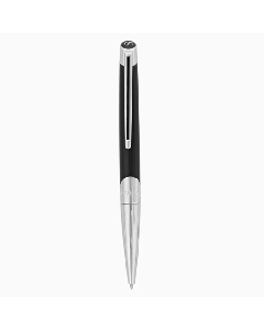 This Défi Millenium Black & Chrome Ballpoint Pen by S.T. Dupont has been made with brass with a lacquer and chrome coating.