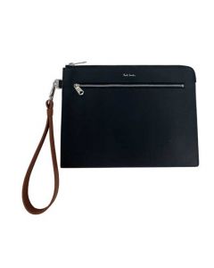 This Paul Smith Wallet pouch comes with a zipped pocket on the front.