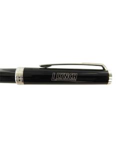 This Montblanc black ballpoint pen cap comes with the Lynch logo engraved.