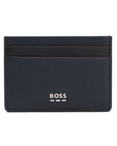 This BOSS card holder is made from a textured leather and features the brand name on the front.