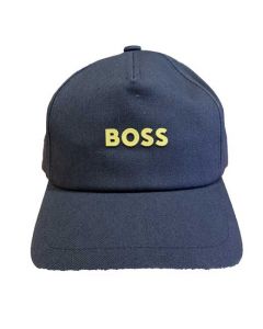 This Hugo Boss cap comes with the brand name on the front in yellow.