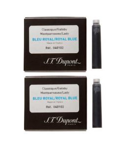 Fountain Pen Ink Cartridges - Royal Blue - 2 x Packs of 6