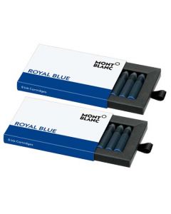 Montblanc royal blue ink cartridges.
