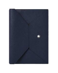 This Montblanc notebook comes in a textured blue leather.