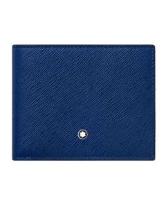 This Montblanc leather wallet is made with a blue leather in the Sartorial collection.