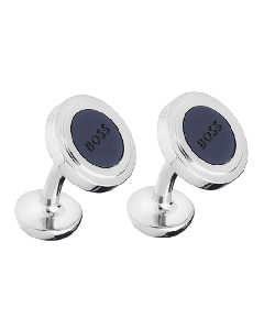 Blue Round Archie Cufflinks