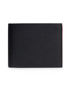 BOSS Argon Trifold 4CC Leather Wallet with Coin Pouch