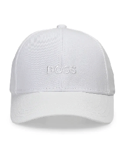White Cotton Men's Baseball Cap