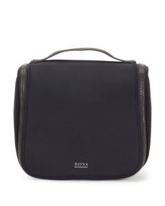 This is the BOSS Black Recycled Polyamide First Class Washbag.