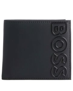This Black Goodwin Faux Leather 4CC Wallet is designed by BOSS. 