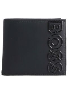 This Black Goodwin Faux Leather 8CC Wallet is designed by BOSS. 