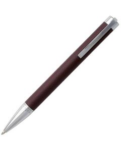 This burgundy ballpoint pen has been designed by Hugo Boss.