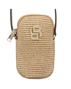 This BOSS ladies bag is made from a brown wicker and is ideal for your phone storage.